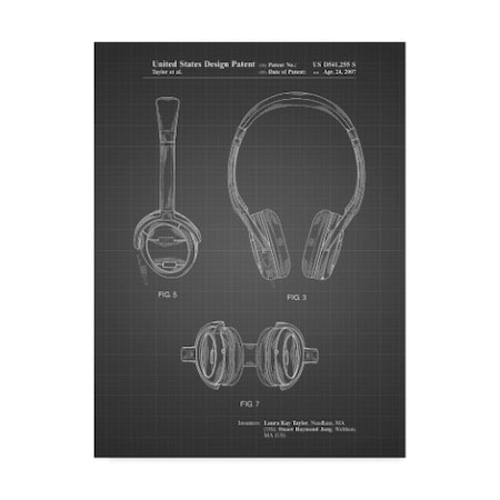 Cole Borders 'Noise Canceling Headphones' Canvas Art,14x19